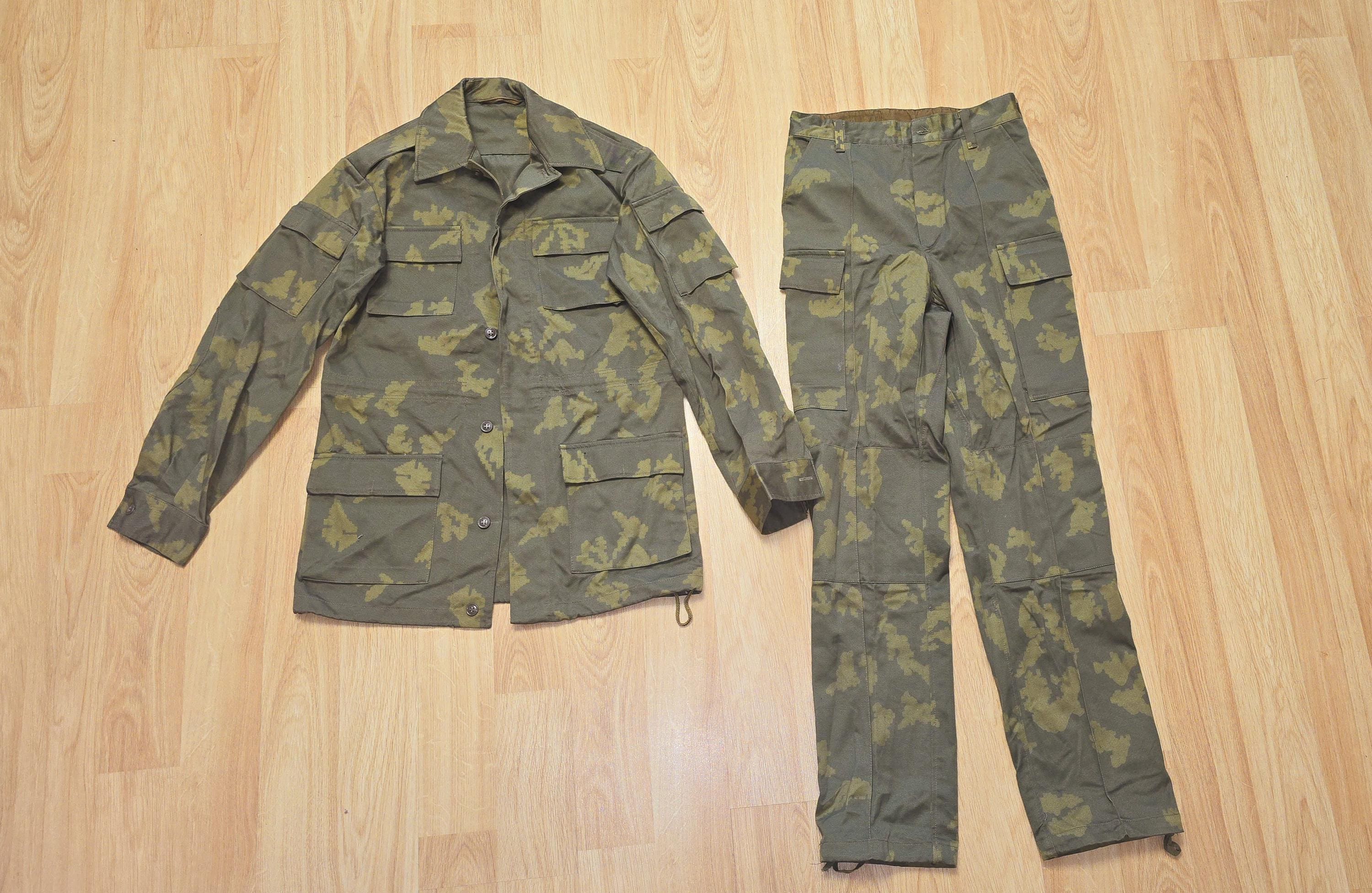 30s 40s vintage SOVIET AMOEBA CAMO pants