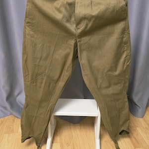 Military exclusive soldier breeches cotton fabric USSR Red Army