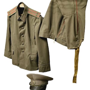 Original military khaki field uniform with cap Red Army USSR