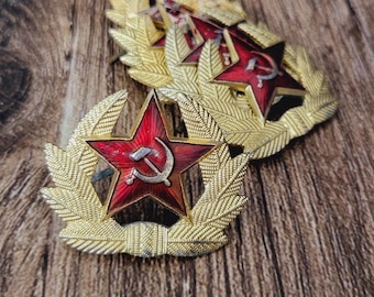 Exclusive original military cockades for soldier&#39;s cap with earflaps USSR