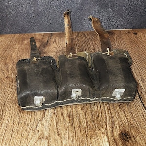 ww2 赤軍の弾薬用の軍用革製ポーチ