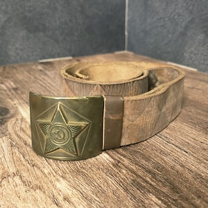 WW2 Exclusive Soldier Belt with Brass Buckle USSR