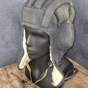 Original military helmet tankman USSR army