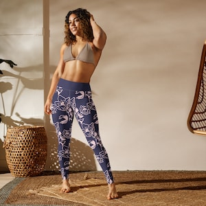 Purple Bloom Leggings