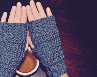 Crochet Pattern - Star Stitch Mitts - Fingerless Glove PDF Pattern