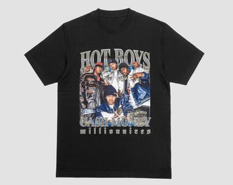 Hot Boys, Cash Money Millionaires custom T-shirt in black, white, and now blue. Free shipping!