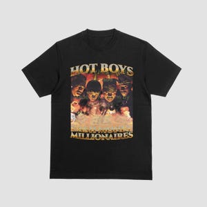 Hot Boys, Cash Money Millionaires custom T-shirt in black, white, and now red. Free shipping!