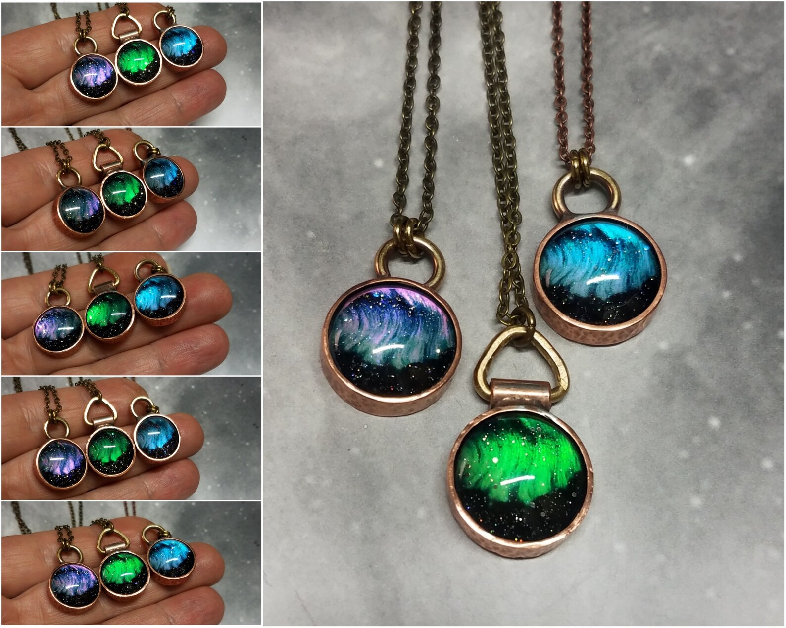 Northern Lights Necklace Wanderlust Gift for Her Alaska Etsy