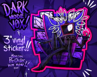 STICKERS | Dark Mode Vox Vinyl Sticker