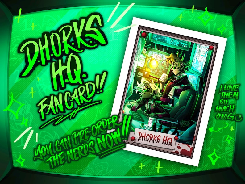 FÖRBESTÄLLNING | DHORKS HQ Helluva Boss-fankort bild 1