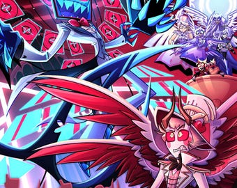 ハズビンホテル・ヴォックスのファンアートポスター - Etsy 日本