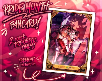 Hazbin Hotel FANCARD Murdermedia Pride Month