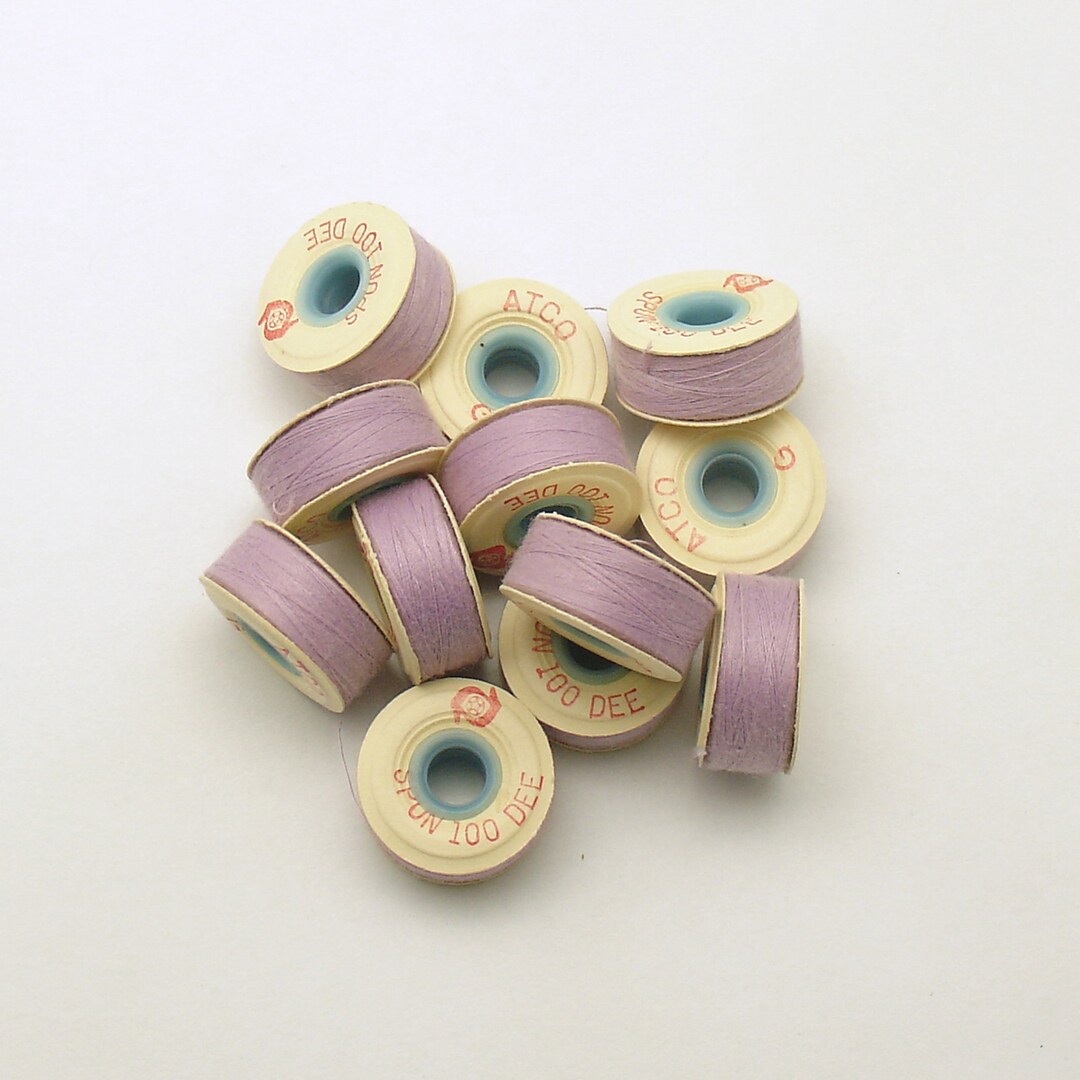 Vintage Thread Paper Bobbin Spools Lavender - Etsy
