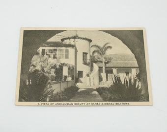 Antique Postcard Santa Barbara Biltmore