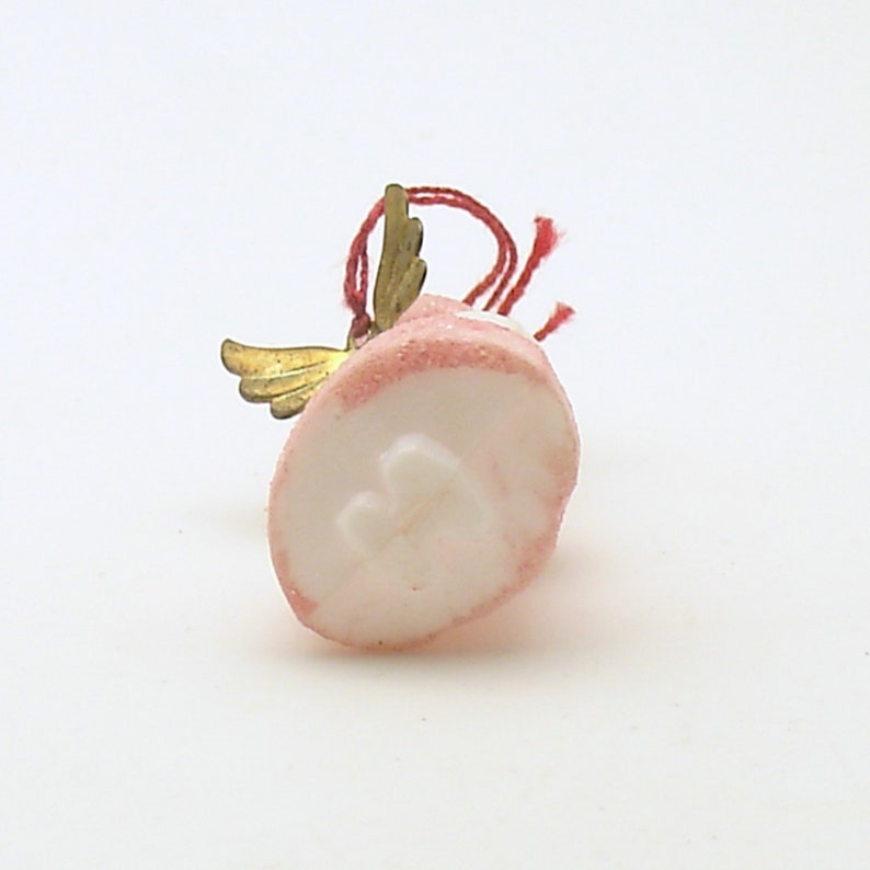 Vintage Christmas Ornament Pink Angel West Germany