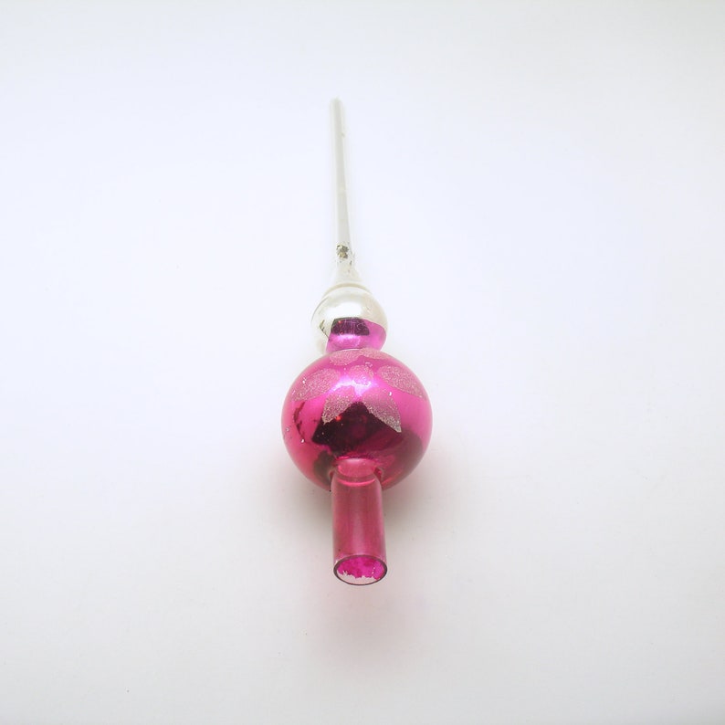 Vintage Christmas Glass Tree Topper