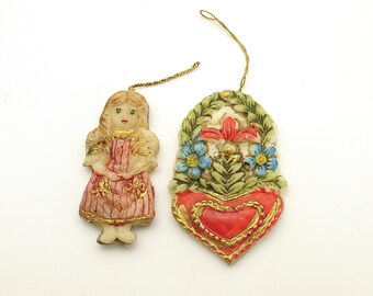 Vintage Christmas Ornaments Wax