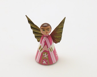 Vintage Christmas Decoration Wood Angel