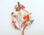 Vintage Christmas Picks Tie Ons