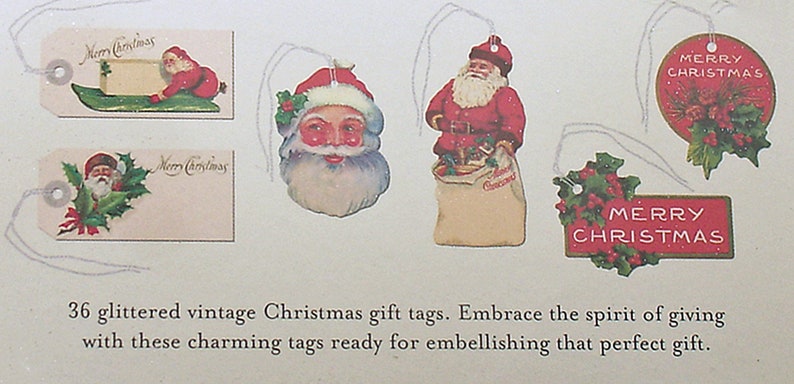 Christmas Gift Tags Cavallini Vintage Style Christmas Tags