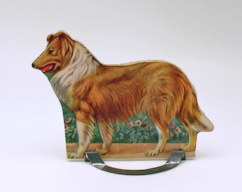 Vintage Miniature Collie Dog