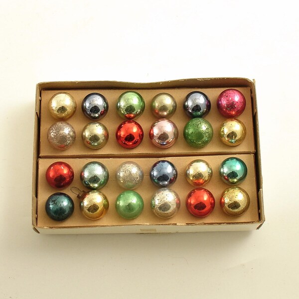 Vintage Glass Christmas Ornaments Shiny Brite