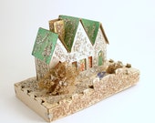 Vintage Christmas Decoration Mica Putz House Christmas Village