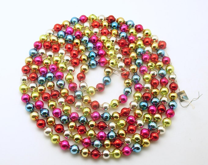Vintage Christmas Tree Garland Glass Bead Garland Etsy