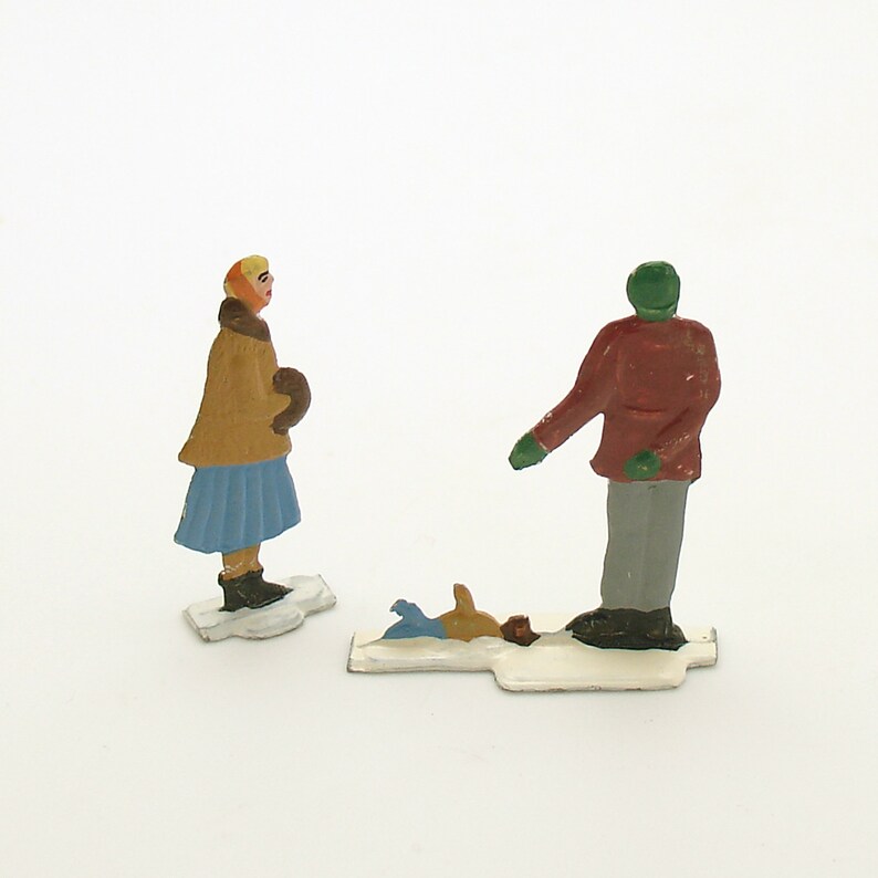 Antique Miniature Metal Flat Figurines Flachfiguren Germany Etsy