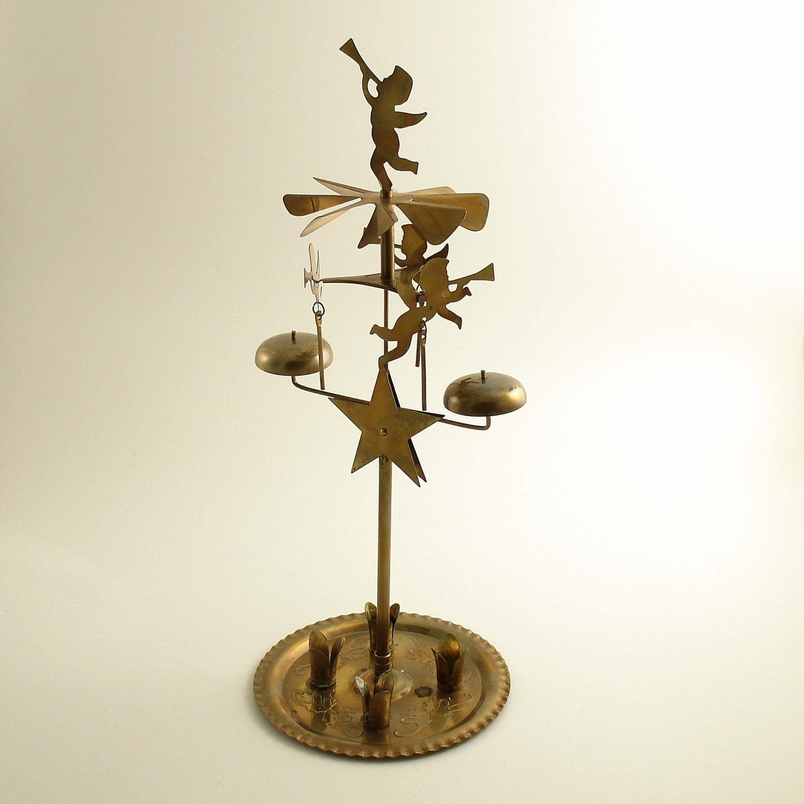 Vintage Angel Chimes Candle Holder w Original Box Sweden Etsy