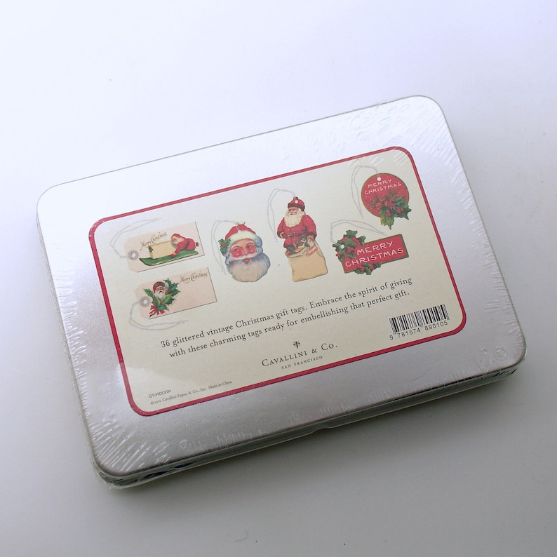 Christmas Gift Tags Cavallini Vintage Style Christmas Tags