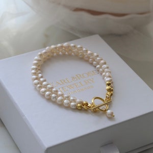 Delicate Pearl Bracelet, Chic Beaded Pearl Bracelet, Minimal Pearl Bracelet, Dainty Real Pearl Bracelet, Freshwater Pearls, Gift for Her