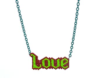 Beaded Love Necklace