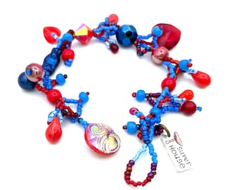 Fun Beaded Drop Bracelet - Vibrant