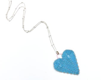 Beaded Heart Necklace