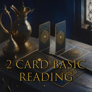 Lectura básica de tarot de 2 cartas, adivinación, oferta de lanzamiento, PDF imprimible