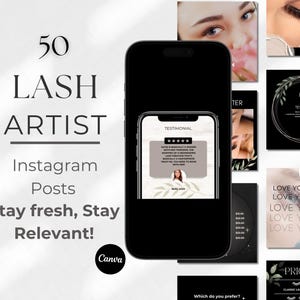 Lash Artist Templates, Lash Extension Templates, Lashes, Post Templates, Instagram Post, Lash Artist, Canva Templates
