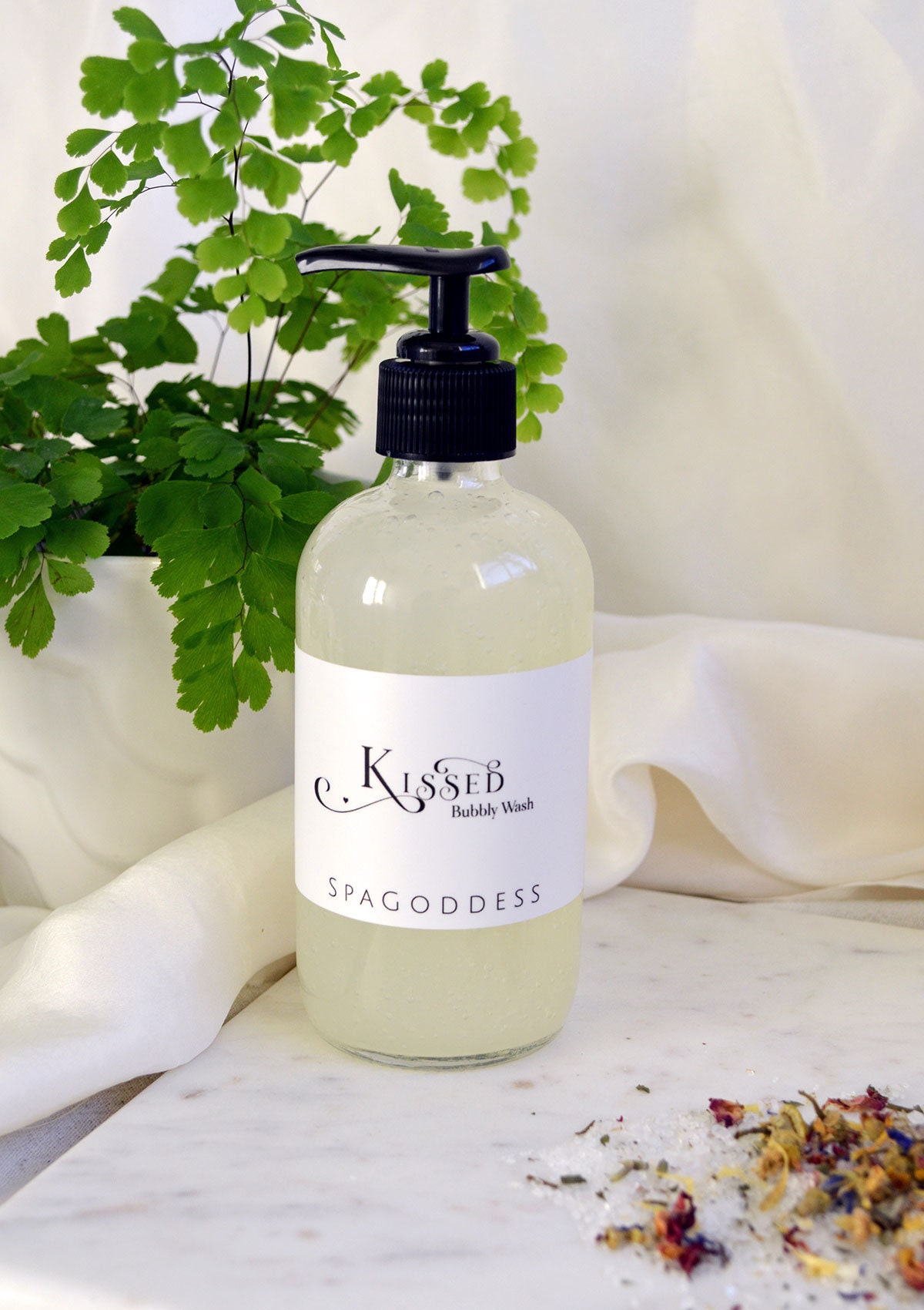 KISSED BUBBLY WASH - Organic Facial Cleanser, Gentle Foaming Cleansin…