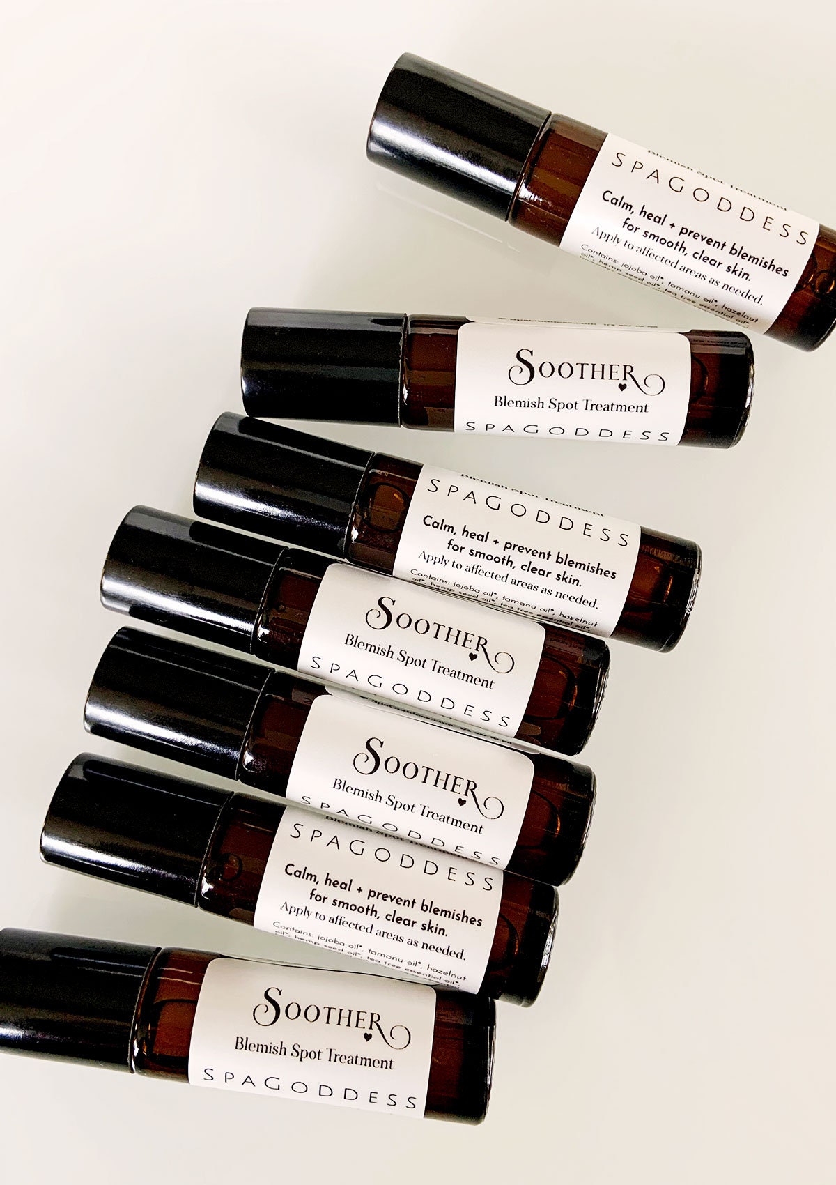 Blemish Soother - Organic Acne Spot Treatment Serum w/ Tamanu, Black …
