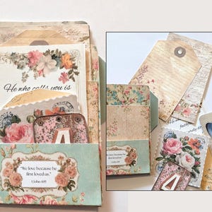 Scripture Loaded File Folder Printable Ephemera Kit Birds Pocket Bible ...