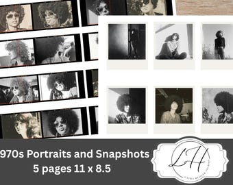 1970s Vintage Photos Portraits and Snap Shots 1970s fashion and hair vintage instant photo print retro camera style classic photo camera