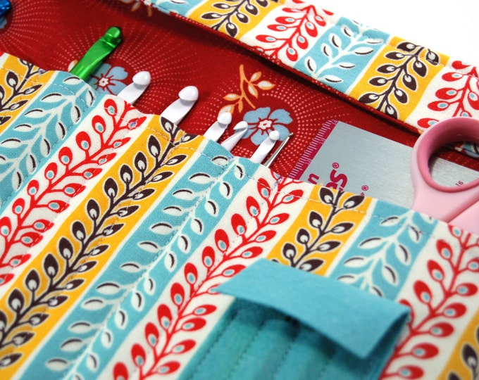 Crochet Hook Case Crochet Hook Roll Organizer Crochet Etsy