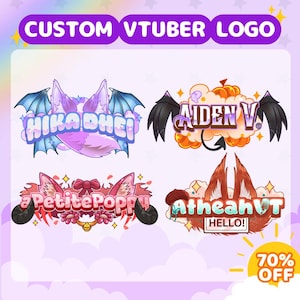 Custom Animated VTuber Logo: Twitch/Kick/Youtube Streamer
