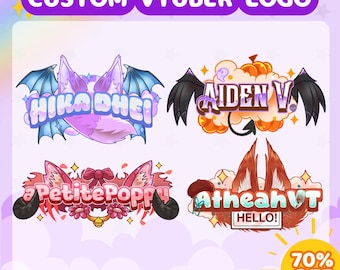 VTuber Logo Commission | Custom Streamer Logo | PNGTuber Branding | Kick Twitch Asset | Logo Design