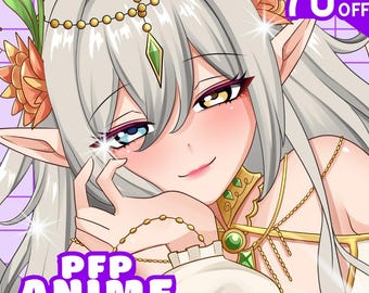 Commission PFP Anime personnalisé | Photo de profil de Chibi | Icône VTuber, Discord, Twitch