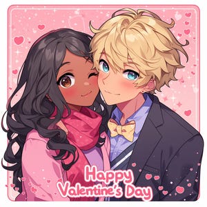 Custom Couple Anime Character Commission, Custom Valentine PFP, Anime PFP Commision, Custom Couple Gift, Custom Discord Couple PFP