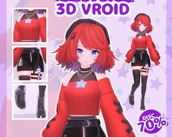 Avatar VTuber 3D personnalisé | Convertissez Live2D en VRoid, Unity et VRChat 3D