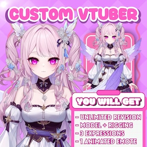 Aangepast Live2D VTuber-model, aangepast pngTuber, Live2D-commissie, VTuber-ontwerp, VTuber-model, VTuber-item, VTuber-commissie