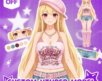 Anpassad Anime Vtuber-modell: Live2D redo för streaming