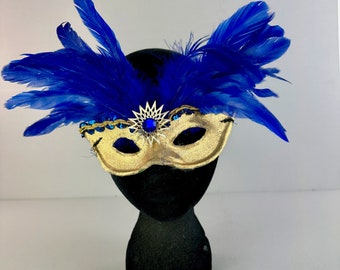 Masquerade mask custom mardi gras costume ball carnival sequin vintage